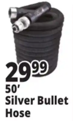 Ocean State Job Lot Pocket Hose Silver Bullet Garden Hose with Bonus Spray Nozzle 50' offer