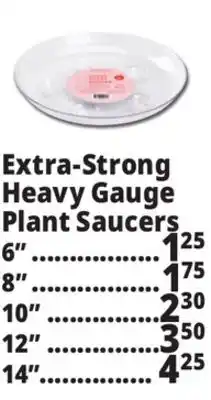 Ocean State Job Lot Extra-Strong Heavy Gauge Plant Saucers offer