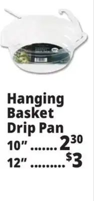 Ocean State Job Lot Hanging Basket Drip Pan offer