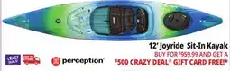 Ocean State Job Lot 12' Joyride Sit-In Kayak offer