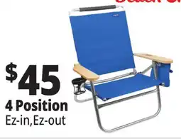 Ocean State Job Lot 4 Position Beach Chairs offer