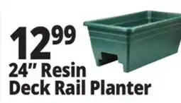Ocean State Job Lot Green Deck Rail Planter 24 offer