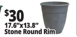 Ocean State Job Lot 17.6 x 13.8 Stone Round Rim offer