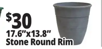 Ocean State Job Lot 17.6 x 13.8 Stone Round Rim offer