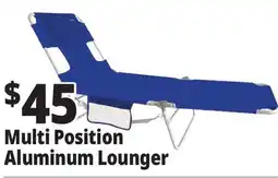 Ocean State Job Lot Multi Position Aluminum Lounger offer