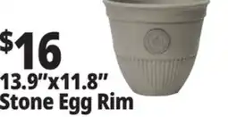 Ocean State Job Lot 13.9x11.8 Stone Egg Rim offer