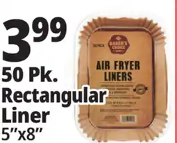 Ocean State Job Lot Rectangle Air Fryer Liners 50 Count offer