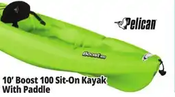 Ocean State Job Lot Boost 100 Kayak-Lime w/Paddle offer