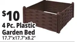 Ocean State Job Lot 4 Pc. Plastic Garden Bed offer