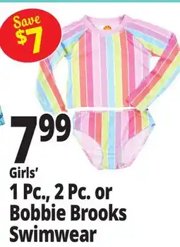 Ocean State Job Lot Girls' 1 Pc., 2 Pc. or Bobbie Brooks Swimwear offer