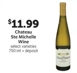 Fareway Chateau ste michelle wine offer