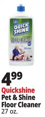 Ocean State Job Lot Quickshine Pet & Shine Floor Cleaner offer