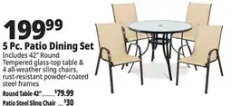 Ocean State Job Lot 5 Pc.Patio Dining Set offer