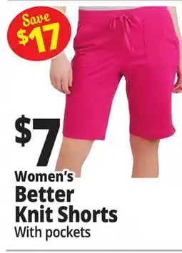 Ocean State Job Lot Women's Better Knit Shorts offer