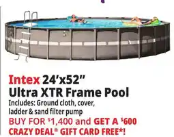 Ocean State Job Lot 24' x 52 Ultra XTR Frame Pool offer