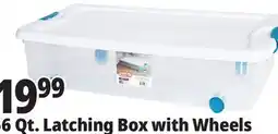 Ocean State Job Lot Wheeled Latch Top Storage Box 56 Qt offer