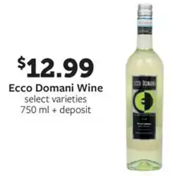 Fareway Ecco domani wine offer