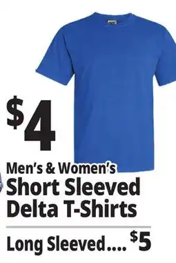 Ocean State Job Lot Men's & Women's Short Sleeved Delta-T-Shirts offer