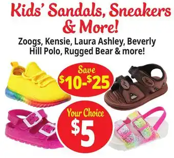 Ocean State Job Lot Kids' Sandals, Sneakers & More! offer