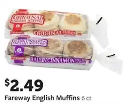 Fareway Fareway english muffins offer