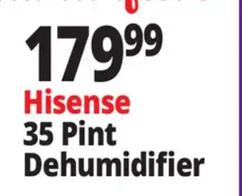 Ocean State Job Lot Hisense 35 Pint Dehumidifier offer