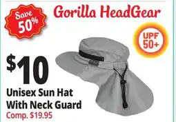Ocean State Job Lot Unisex Sun Hat With Neck Guard offer