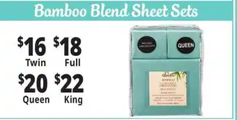 Ocean State Job Lot Bamboo Blend Sheet Sets offer