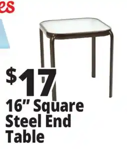 Ocean State Job Lot 16 Square Steel End Table offer