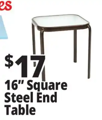 Ocean State Job Lot 16 Square Steel End Table offer