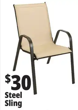 Ocean State Job Lot Steel Stacking Sling Chair offer