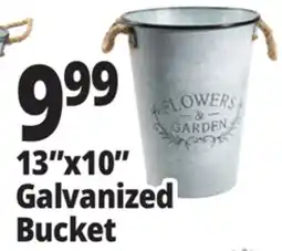 Ocean State Job Lot 13x10 Galvanized Bucket offer