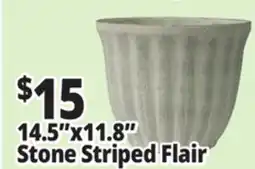 Ocean State Job Lot Stone Stripped Flair Resin & Stone Planter offer