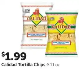 Fareway Calidad tortilla chips offer