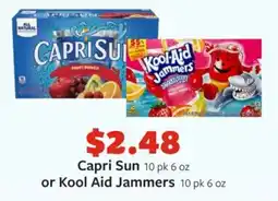 Fareway Capri sun or kool aid jammers offer