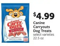 Fareway Canine carryouts dog treats offer