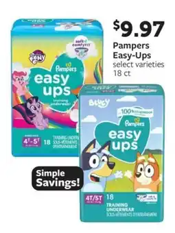 Fareway Pampers easy-ups offer