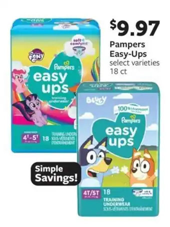 Fareway Pampers easy-ups offer