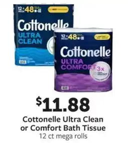 Fareway Cottonelle ultra clean or comfort bath tissue offer