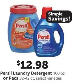Fareway Persil laundry detergent or pacs offer