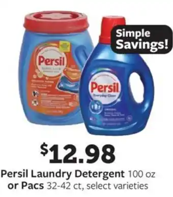 Fareway Persil laundry detergent or pacs offer