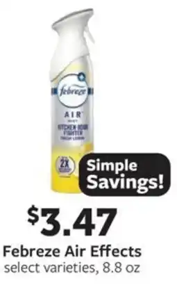 Fareway Febreze air effects offer