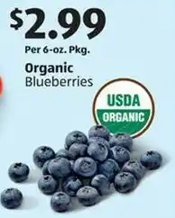 Aldi Organic blueberries offer