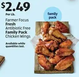 Aldi Fresh antibiotic free family pack chicken wings offer