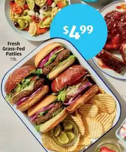 Aldi Fresh grass-fed patties offer