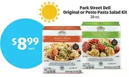 Aldi Park street deli original or pesto pasta salad kit offer