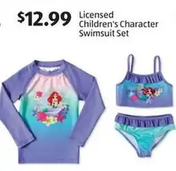 Aldi Children's character swimsuit set offer