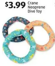 Aldi Crane neoprene dive toy offer
