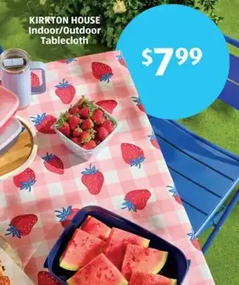 Aldi Kirkton house indoor/outdoor tablecloth offer
