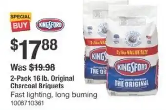 The Home Depot Original charcoal briquets offer