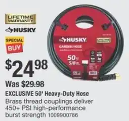 The Home Depot Exclusive heavy-duty hose offer